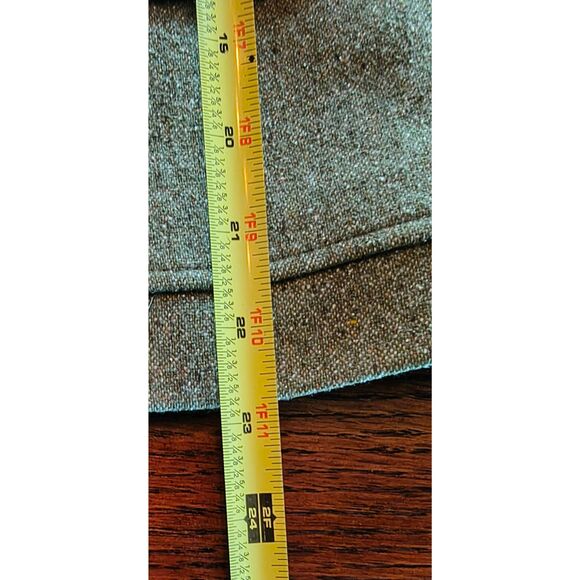 L.L.Bean women's wool silk-blend blazer muted green tweed vintage Size Small pet - Picture 6 of 13